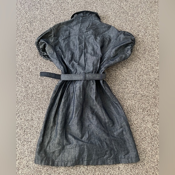Prada Sport Italy Denim Belted Shirt Dress 38 - Picture 2 of 5